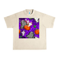 Sandshell tombstone and ghosts seamless paternal Urban Heavy Tee - BundleAndBundleShop