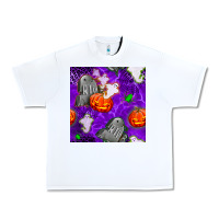 White tombstone and ghosts seamless paternal Urban Heavy Tee - BundleAndBundleShop