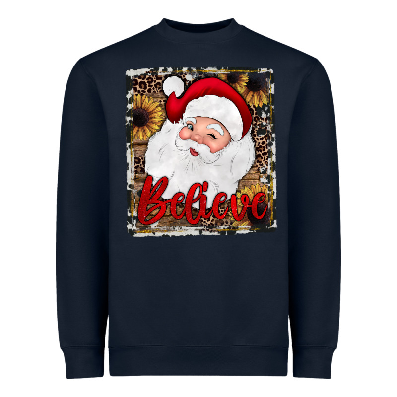 Believe Santa Heavyweight Sweatshirt by JahusDesignShop | Teevron