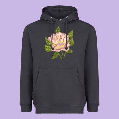 Life's Little Pleasures Rose Heavyweight Hoodie Designed By Lillyallendesigns