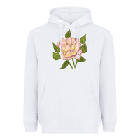 White Life's Little Pleasures Rose Heavyweight Hoodie - LillyAllenDesigns