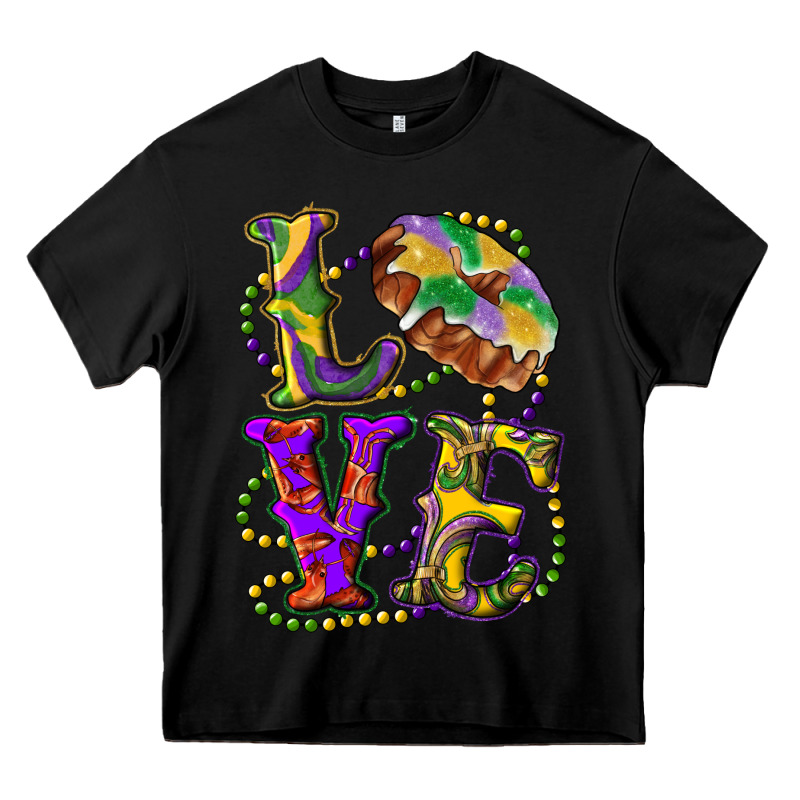 Mardi Gras Love With King Cake Heavy Core Tee by RanaPortraitStore | Teevron