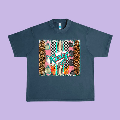 Racing Brushstroke Urban Heavy Tee Designed By Adodesignshop