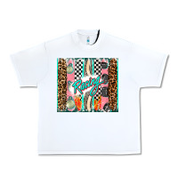 White racing brushstroke Urban Heavy Tee - AdoDesignShop