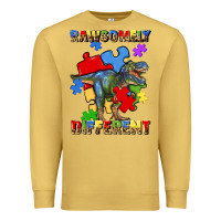 Antique Gold rawsomely different autism t rex Premium Sweatshirt - Artiststas