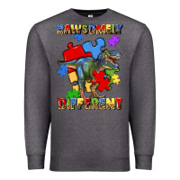 Charcoal Heather rawsomely different autism t rex Premium Sweatshirt - Artiststas