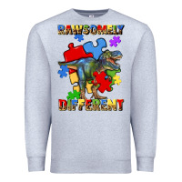 Heather Grey rawsomely different autism t rex Premium Sweatshirt - Artiststas