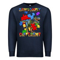 Navy rawsomely different autism t rex Premium Sweatshirt - Artiststas