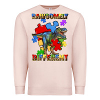Pale Pink rawsomely different autism t rex Premium Sweatshirt - Artiststas