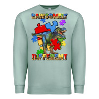 Seafoam rawsomely different autism t rex Premium Sweatshirt - Artiststas