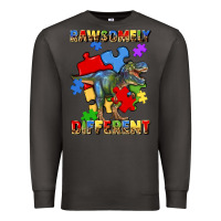 Smoke rawsomely different autism t rex Premium Sweatshirt - Artiststas