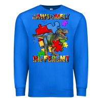 True Royal rawsomely different autism t rex Premium Sweatshirt - Artiststas