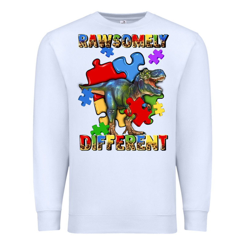 Rawsomely Different Autism T Rex Premium Sweatshirt by Artiststas | Teevron