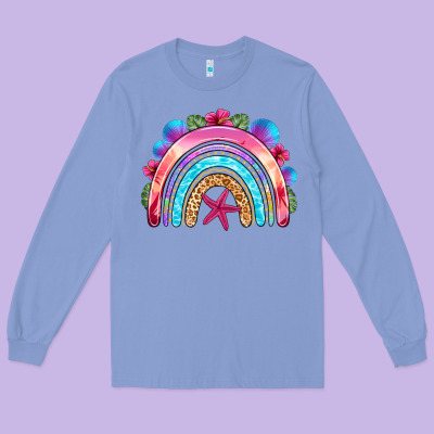 Summer Rainbow Long Sleeve Tee Designed By Nancycooperartshop