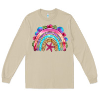 Mushroom summer rainbow Long Sleeve Tee - NancyCooperArtShop