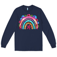 Navy summer rainbow Long Sleeve Tee - NancyCooperArtShop