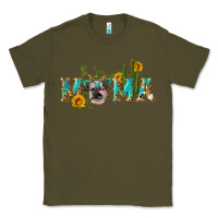 Army Green western mama cow Classic Tee - Artiststas