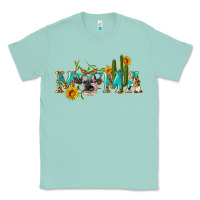 Seafoam western mama cow Classic Tee - Artiststas