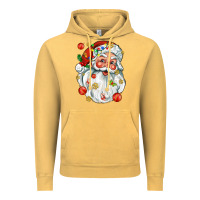 Vintage Mustard santa with little christmas Vintage Hoodie - AdoDesignShop