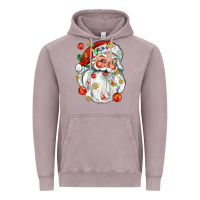 Vintage Zinc santa with little christmas Vintage Hoodie - AdoDesignShop