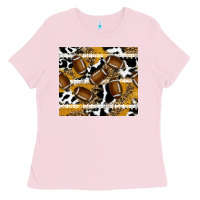 Bubblegum Pink football Ladies Tee - RanaPortraitStore