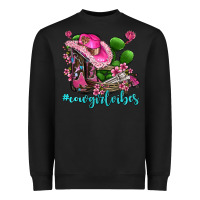 Black cowgirl vibes with boots and gun Heavyweight Sweatshirt - AdoDesignShop