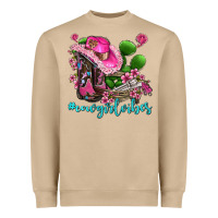 Cowgirl Vibes With Boots And Gun Heavyweight Sweatshirt | Teevron