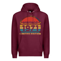 Burgundy Vintage 1971 Limited Premium Hoodie - Bettercallsaul