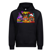 Black happy hallothanksmas truck Urban Hoodie - CowGirlArtShop