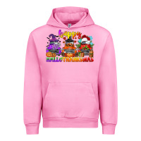 Fuchsia Pink happy hallothanksmas truck Urban Hoodie - CowGirlArtShop