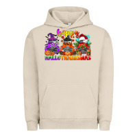 Pigment French Oak happy hallothanksmas truck Urban Hoodie - CowGirlArtShop