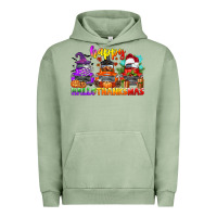 Pigment Oil Green happy hallothanksmas truck Urban Hoodie - CowGirlArtShop