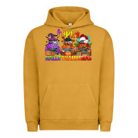 Pigment Peanut Butter happy hallothanksmas truck Urban Hoodie - CowGirlArtShop