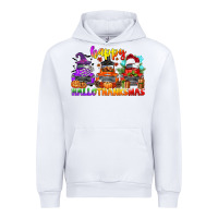 White happy hallothanksmas truck Urban Hoodie - CowGirlArtShop