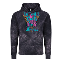 Cloud Black THE THUNDER ROLLS AND THE LIGHTNIN’ STRİKES Vintage Hoodie - JahusDesignShop