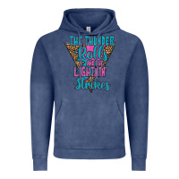 Vintage Denim THE THUNDER ROLLS AND THE LIGHTNIN’ STRİKES Vintage Hoodie - JahusDesignShop