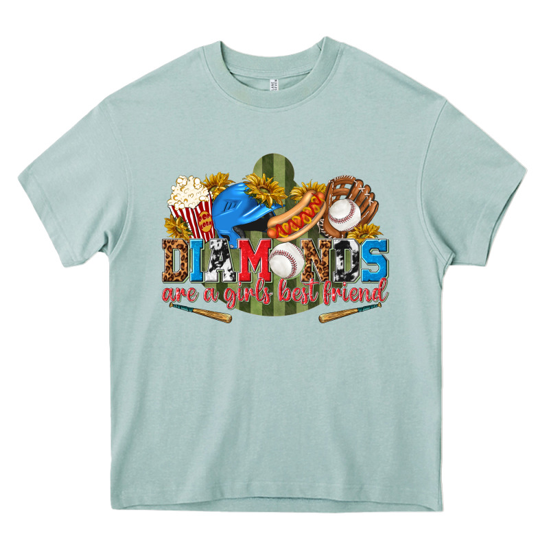 Diamonds Are A Girls Best Friend Heavy Core Tee by texasbilliewilder | Teevron