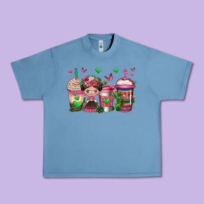 Mexican Coffee Cups Cafecito Urban Heavy Tee Designed By Jasminsmagicworld