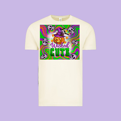 Wicked Cute Halloween Vintage Tee Designed By Artiststas