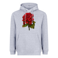 Heather Grey Oklahoma Rose Illustrations Heavyweight Hoodie - LillyAllenDesigns