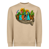 Mushroom yeehaw and cactus with horseshoe Heavyweight Sweatshirt - AdoDesignShop