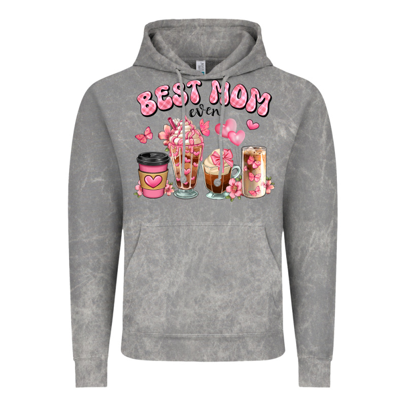 Best Mom Ever Floral Coffee Cups Vintage Hoodie by JahusDesignShop | Teevron
