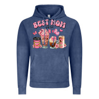 Vintage Denim best mom ever floral coffee cups Vintage Hoodie - JahusDesignShop