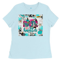 Baby Blue hair hustler Ladies Tee - RanaPortraitStore