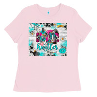 Bubblegum Pink hair hustler Ladies Tee - RanaPortraitStore
