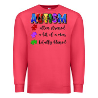 Cardinal i'm a hot mess always stressed and proudly autism Premium Sweatshirt - Artiststas