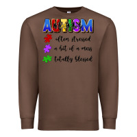 Chestnut i'm a hot mess always stressed and proudly autism Premium Sweatshirt - Artiststas