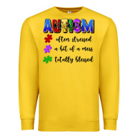 Lemon i'm a hot mess always stressed and proudly autism Premium Sweatshirt - Artiststas