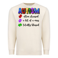 Sandshell i'm a hot mess always stressed and proudly autism Premium Sweatshirt - Artiststas