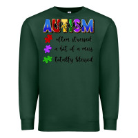 Sports Green i'm a hot mess always stressed and proudly autism Premium Sweatshirt - Artiststas